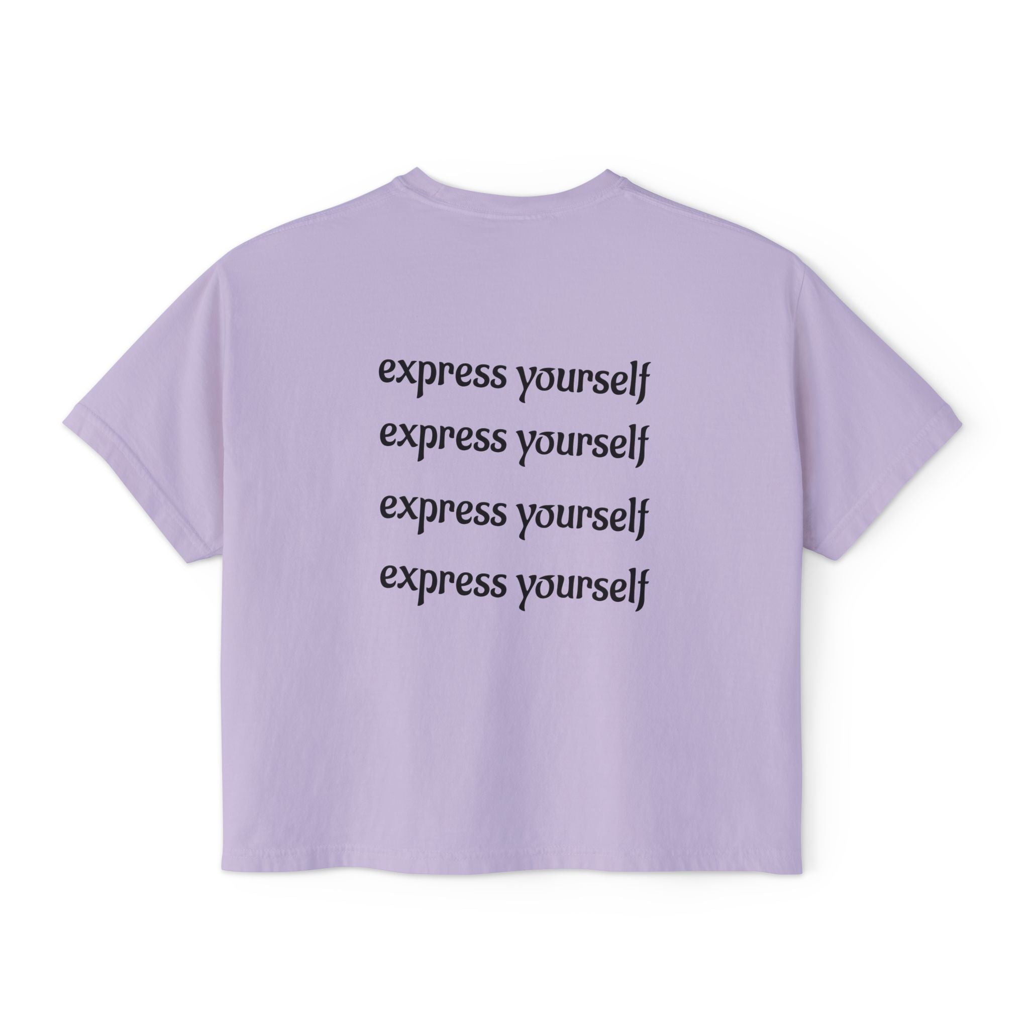 Express Yourself Women's Boxy Tee, Feminist T-Shirt, Artistic Graphic Top, Casual Summer Wear, Gift for Her