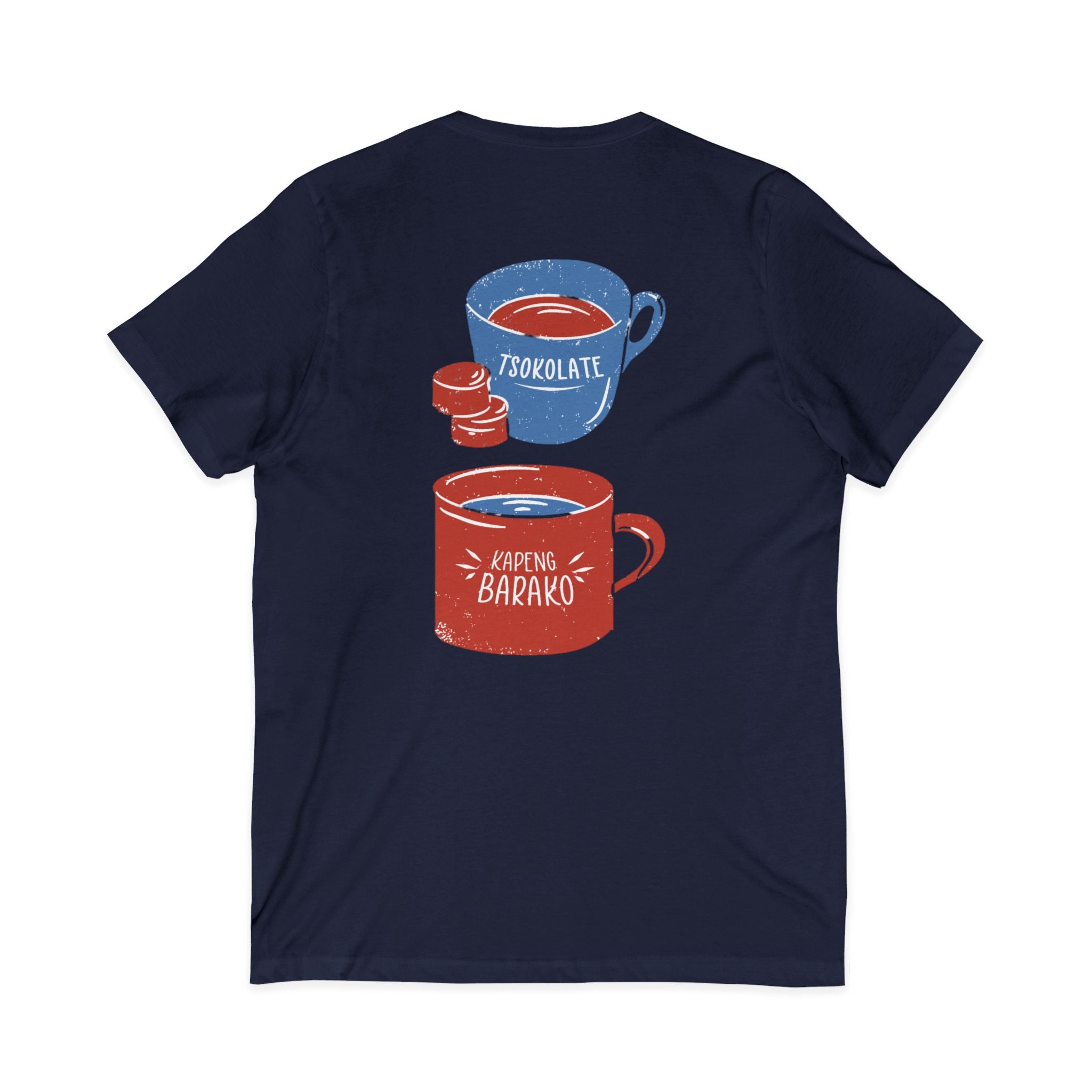 Cozy Beverage V-Neck Tee, Coffee Lovers Gift