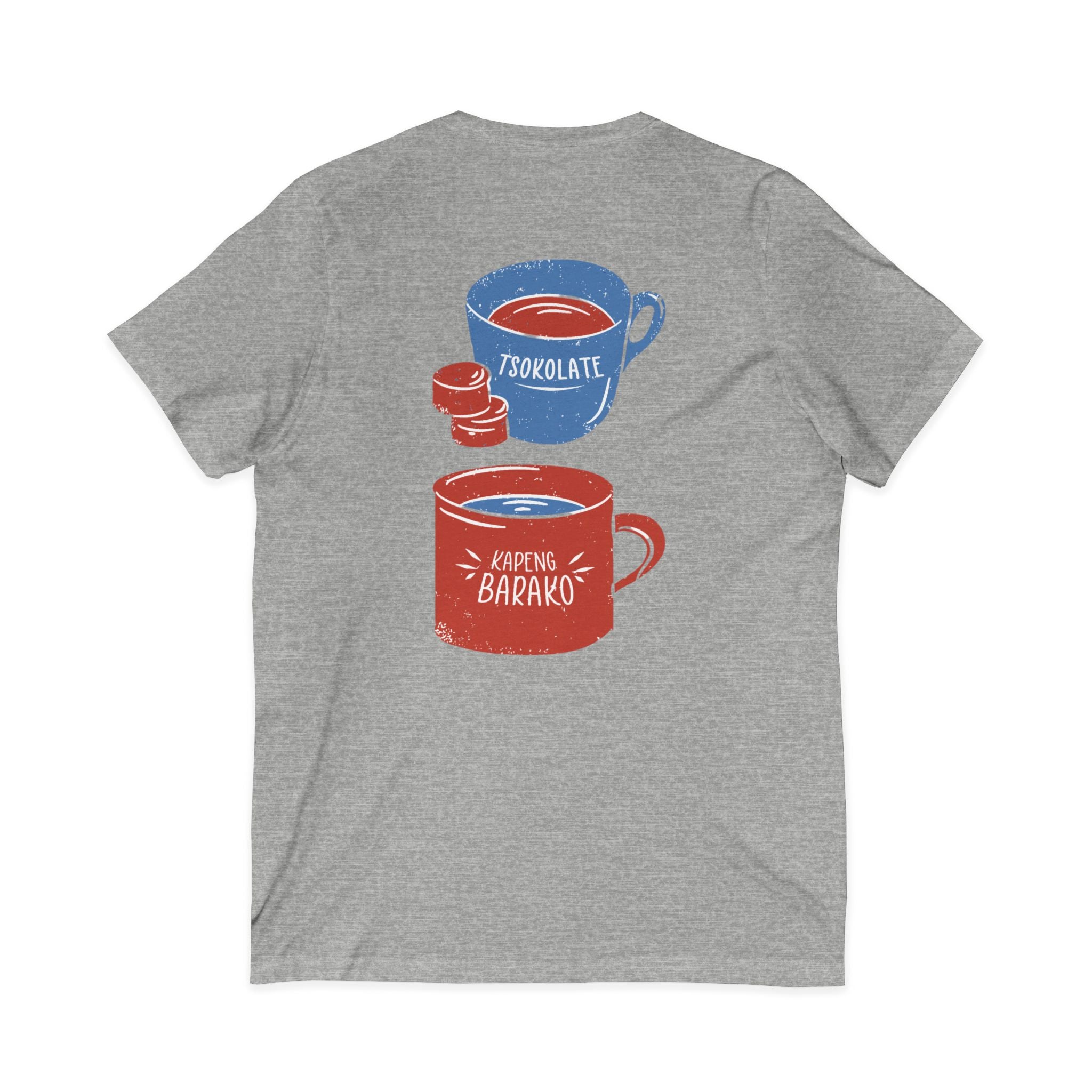 Cozy Beverage V-Neck Tee, Coffee Lovers Gift