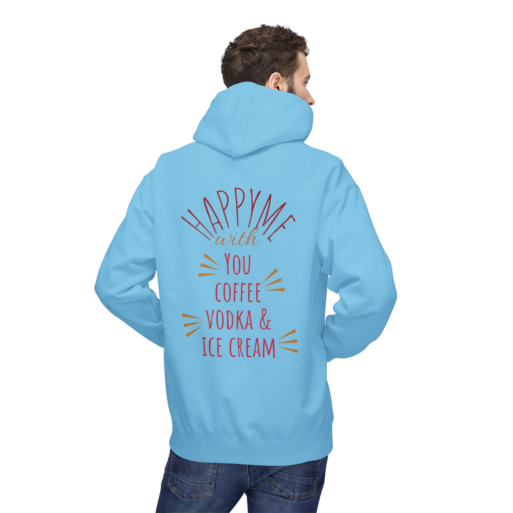 Mostly Cuddling Hoodie — "HappyMe"