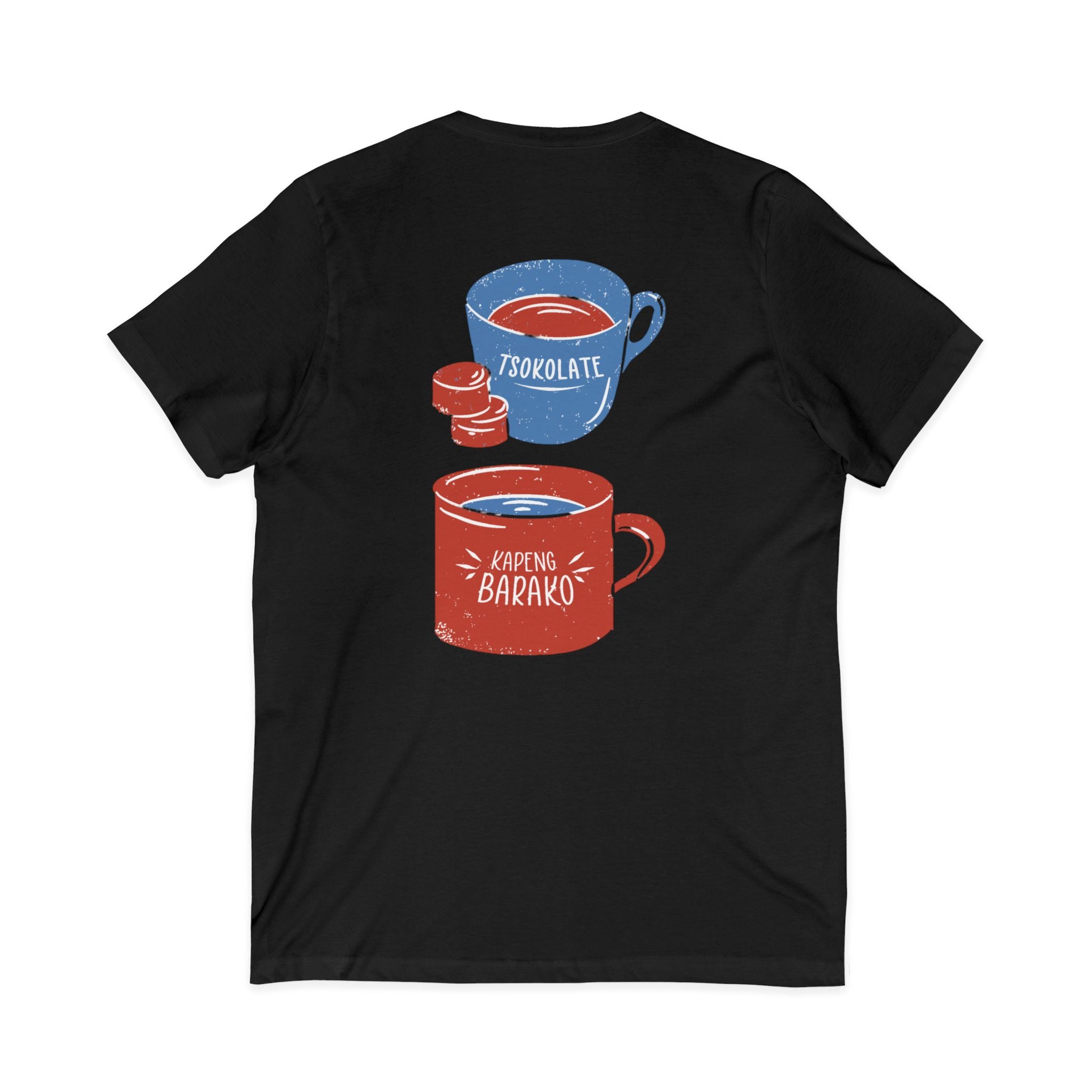 Cozy Beverage V-Neck Tee, Coffee Lovers Gift
