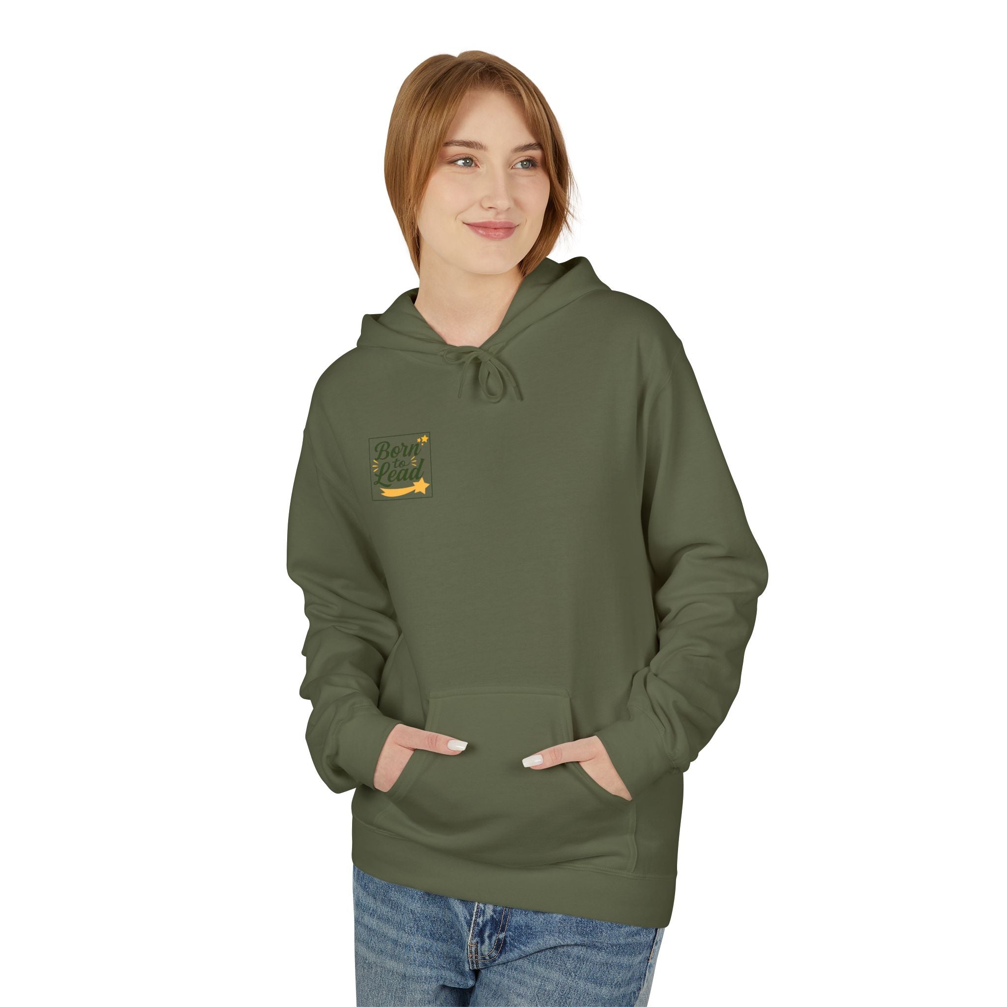 Born to Lead, Inspirational Fleece Hoodie for Leaders, Unisex Hoodie.