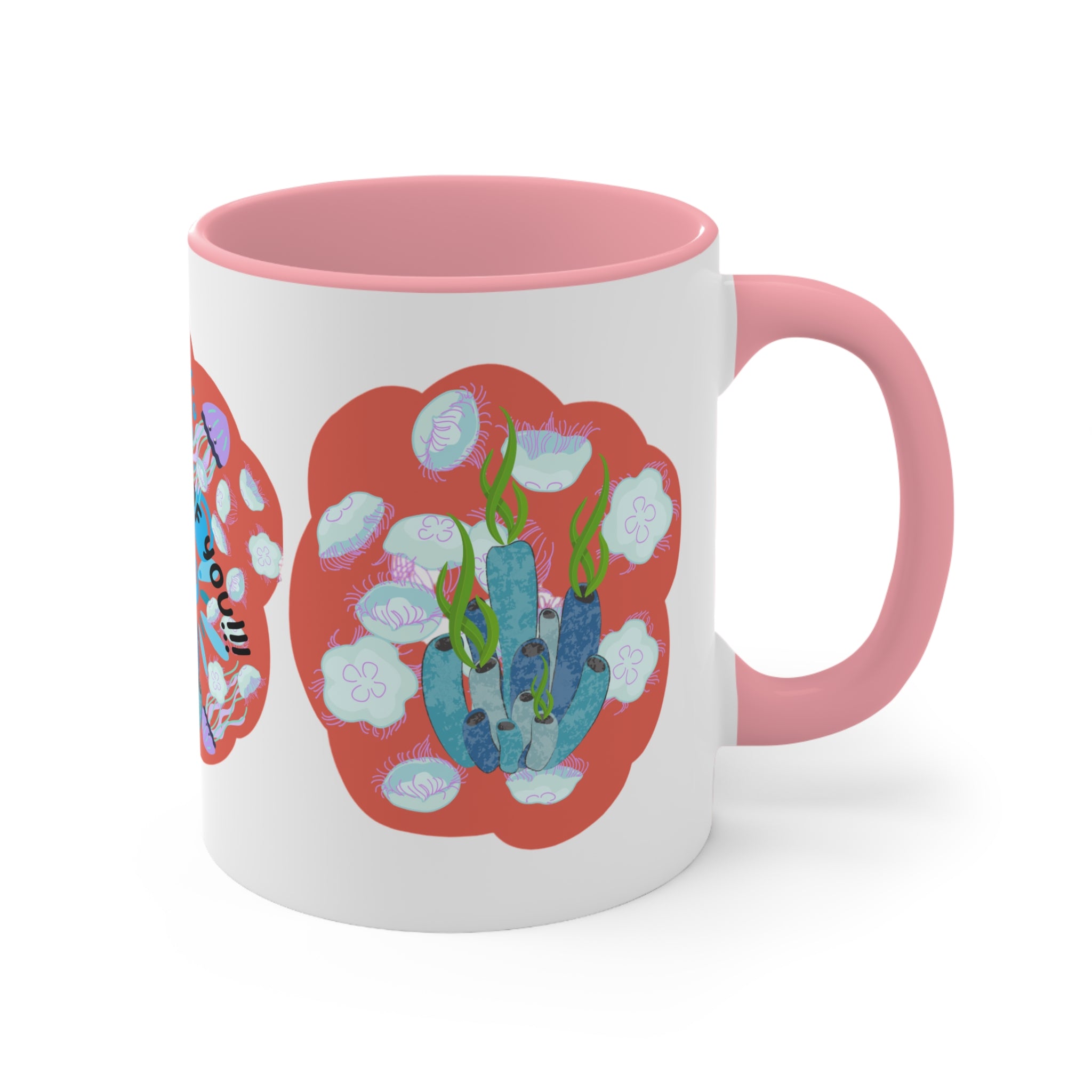 Thinking of You Accent Mugs | Colorful Ocean Design, Unique Gift for Coffee Lovers, Thoughtful Present for Friends, Home Decor, Sea Life Mug
