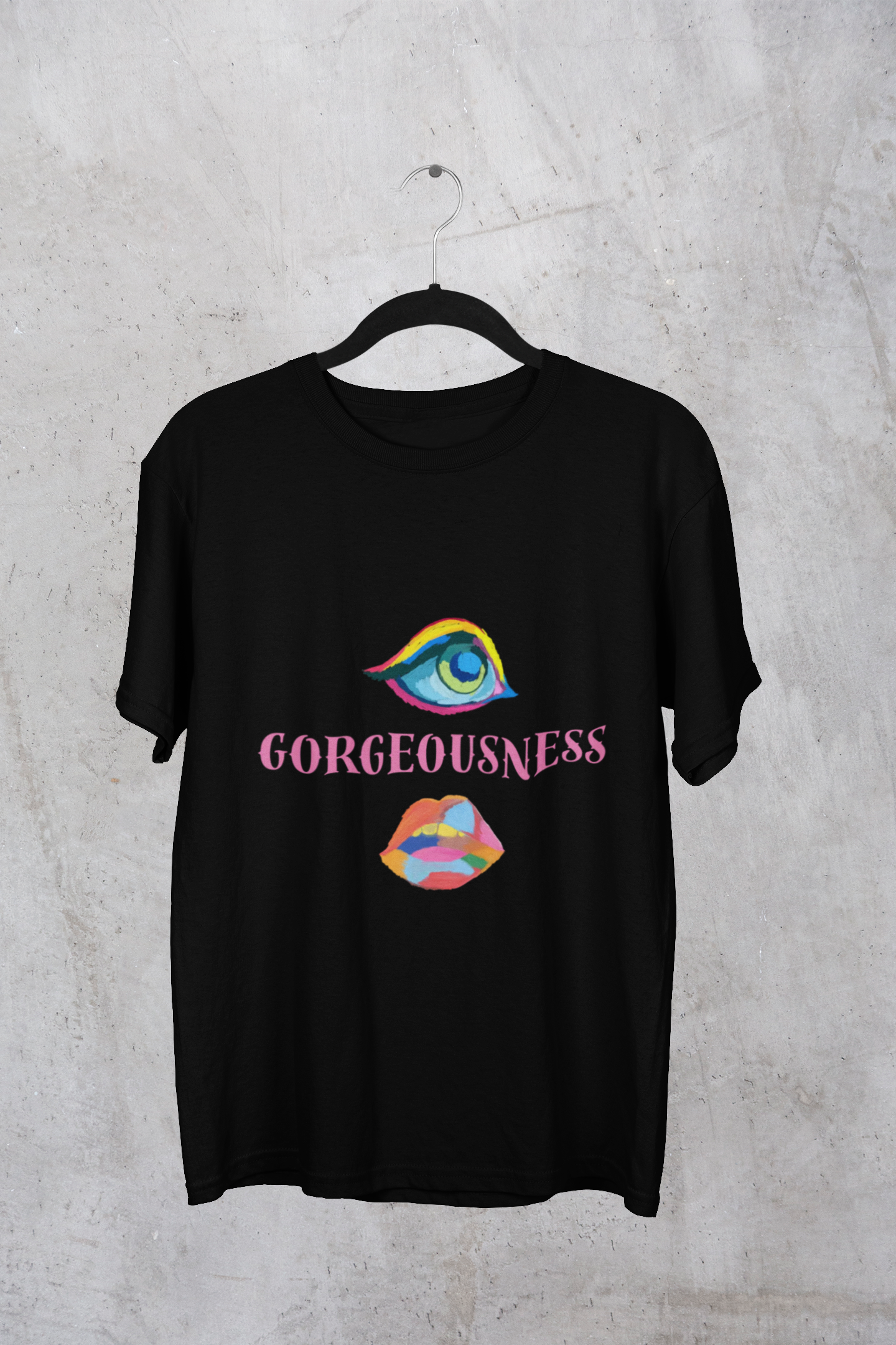 Gorgeousness V-Neck Tee, Unisex Graphic Shirt, Fashion Tee, Colorful Art Shirt, Trendy Gift, Casual Wear, Birthday Apparel