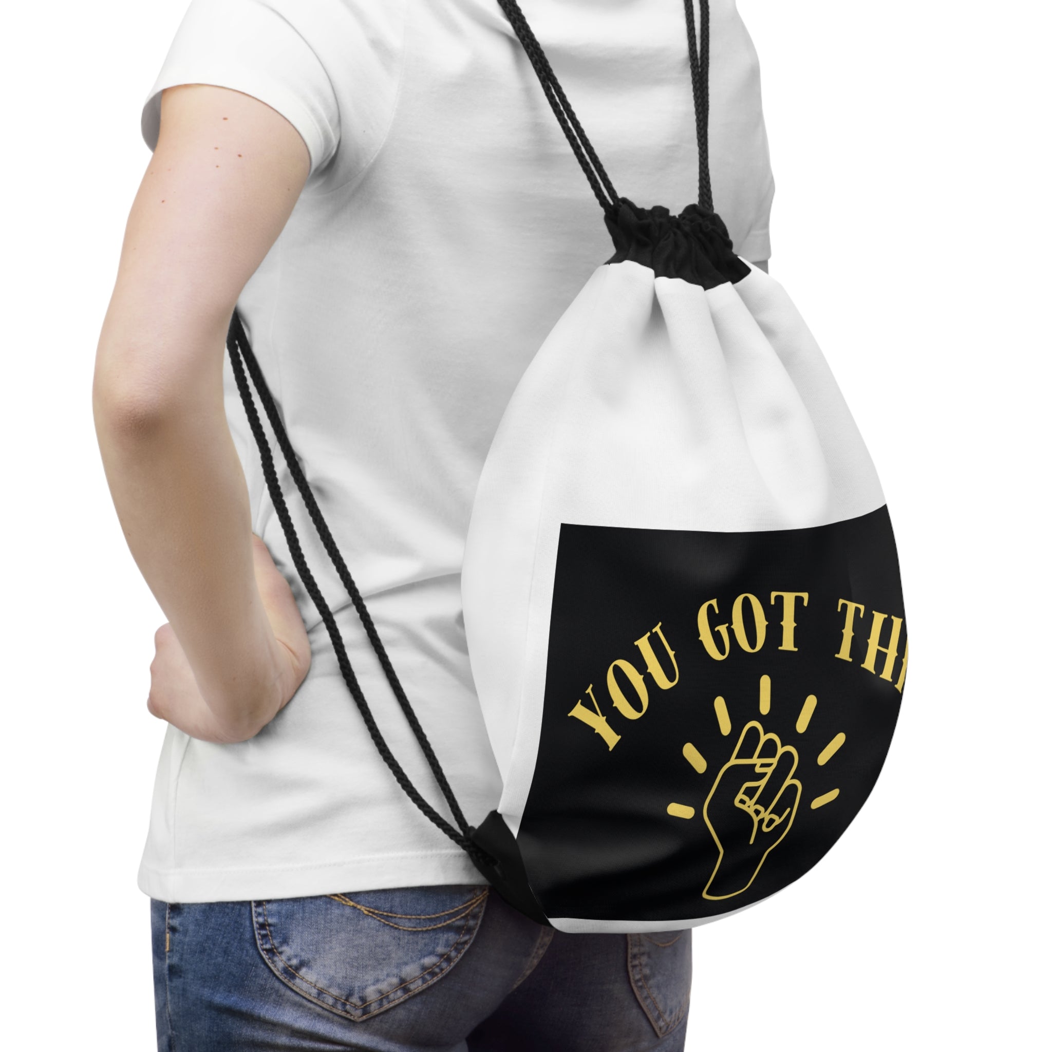 Motivational Drawstring Bag - You Got This, Gym Bag, Workout Bag, Gift for Students, Inspirational Tote, Sports Backpack