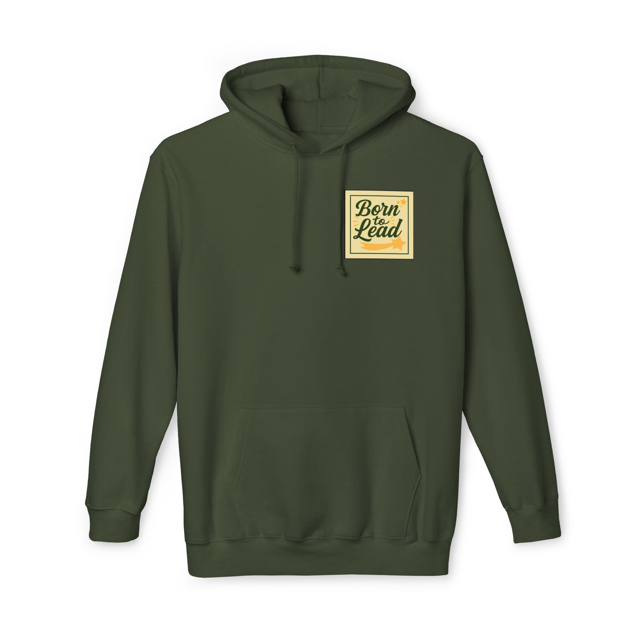 Born to Lead Unisex Hooded Sweatshirt, Motivational Pullover, Gift for Leaders, Inspirational Cozy Wear, Made in the USA
